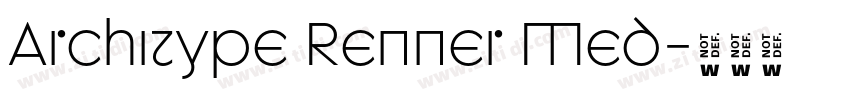 Architype Renner Med字体转换 Architype Renner Med字体转换